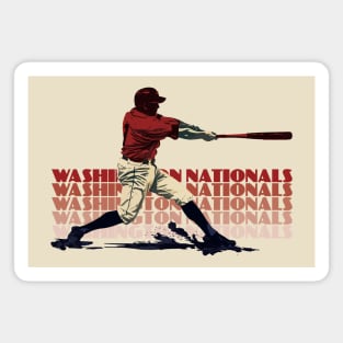 Retro Washington Nationals Slugger Magnet